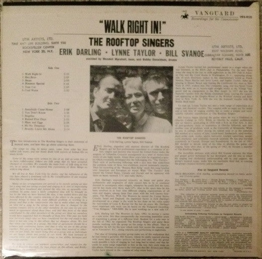 The Rooftop Singers : Walk Right In! (LP, Album, Mono)