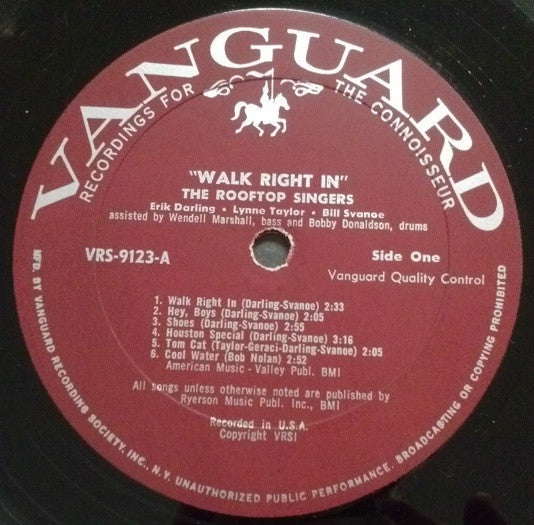 The Rooftop Singers : Walk Right In! (LP, Album, Mono)