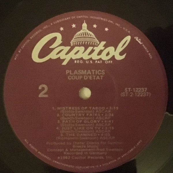 Plasmatics (2) : Coup D'Etat (LP, Album, Jac)
