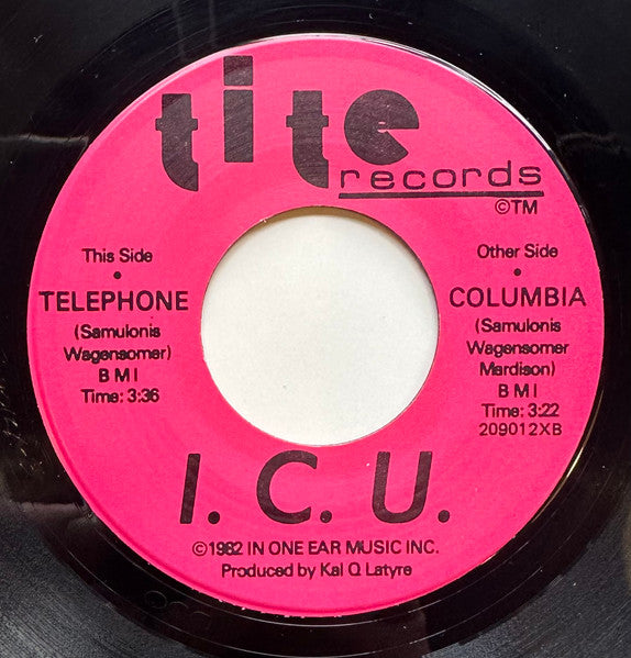 I.C.U. (7) : Telephone / Columbia (7", Single)