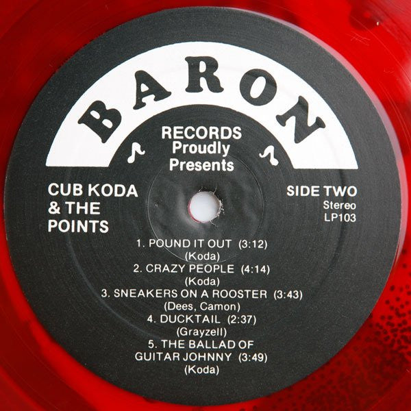 Cub Koda & The Points : Cub Koda & The Points (LP, Album, Red)