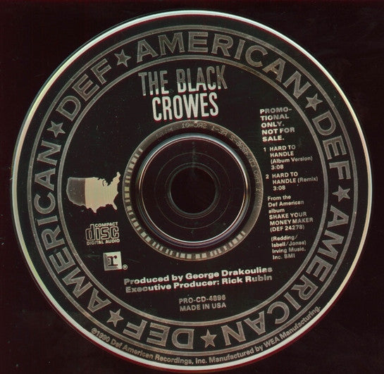 The Black Crowes : Hard To Handle (CD, Single, Promo, No )
