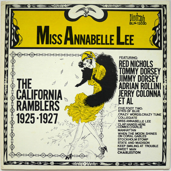 California Ramblers : Miss Annabelle Lee 1925-1927 (LP, Comp, RE)