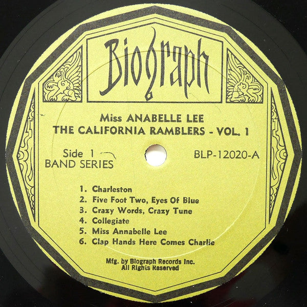California Ramblers : Miss Annabelle Lee 1925-1927 (LP, Comp, RE)