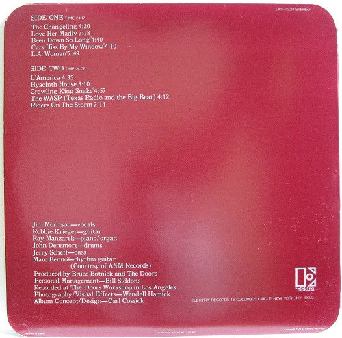 The Doors : L.A. Woman (LP, Album, San)