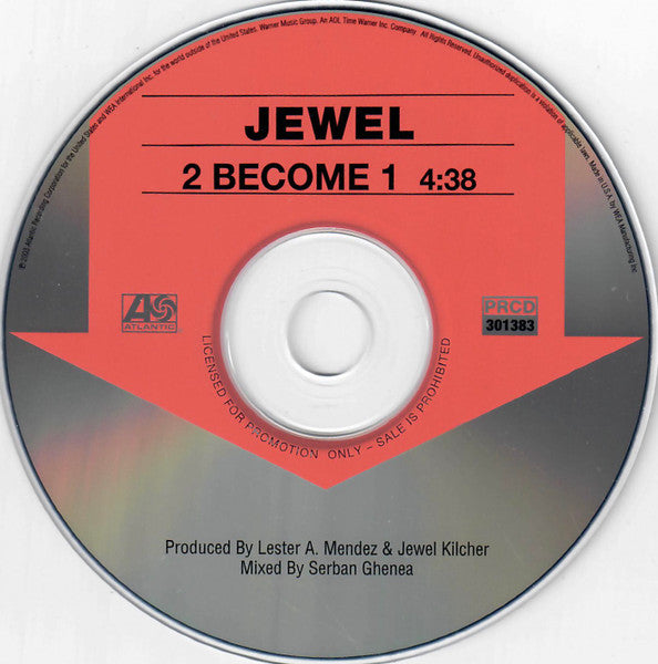 Jewel : 2 Become 1 (CD, Single, Promo)