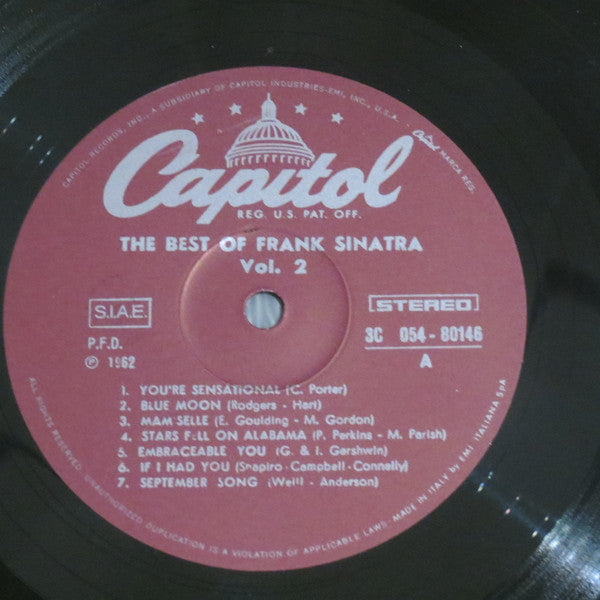 Frank Sinatra : The Best Of Frank Sinatra N.2 (LP, Comp)