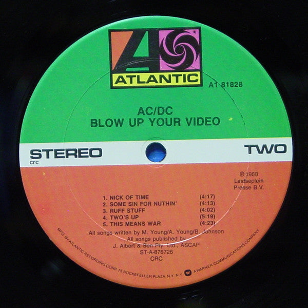 AC/DC : Blow Up Your Video (LP, Album, Club)