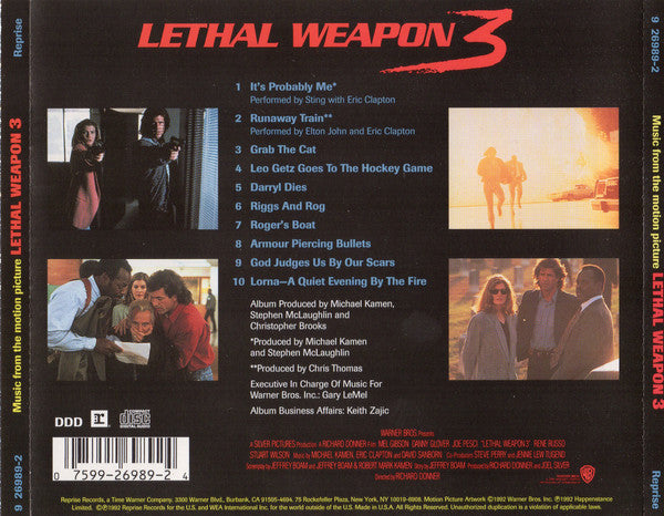 Various : Lethal Weapon 3 (Music From The Motion Picture) (CD, Album)