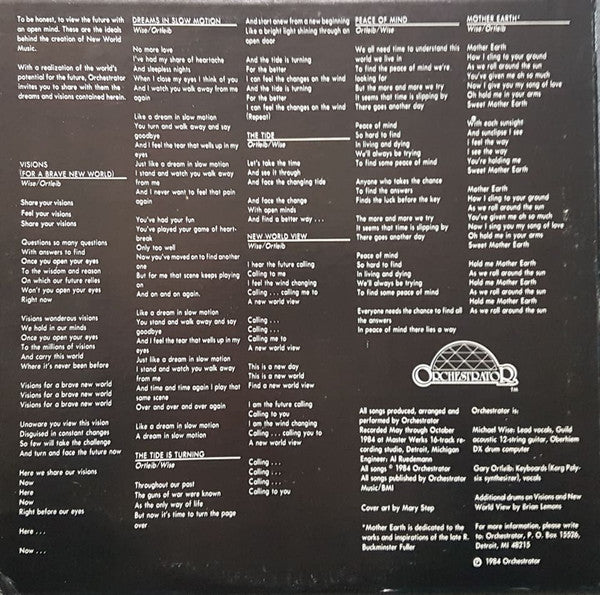 Orchestrator : New World Music (LP)