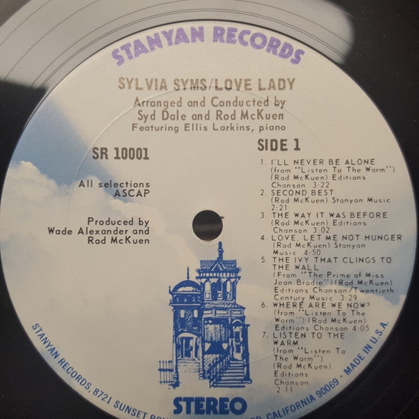 Sylvia Syms : Love Lady (LP, Album, Gat)