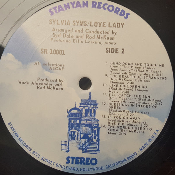 Sylvia Syms : Love Lady (LP, Album, Gat)