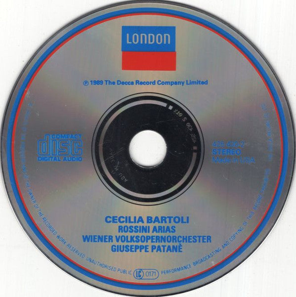 Gioacchino Rossini - Cecilia Bartoli, Wiener Volksopernorchester, Giuseppe Patanè : Rossini Arias (CD, Album)