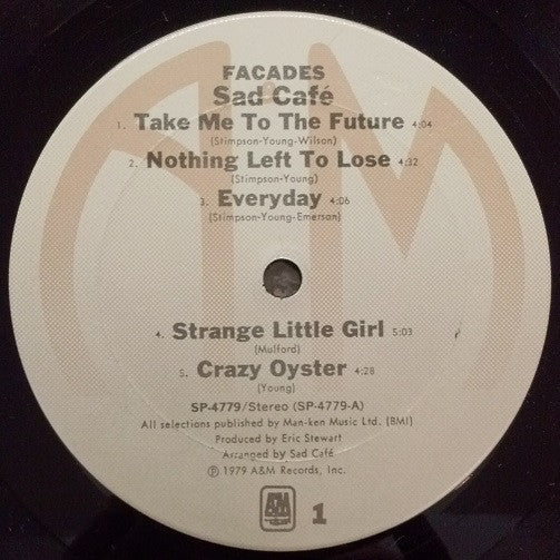 Sad Café : Facades (LP, Album, Ter)