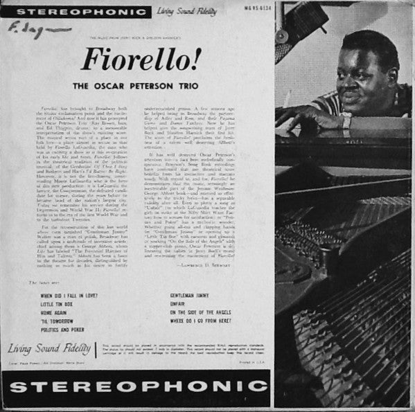 The Oscar Peterson Trio : Fiorello (LP)