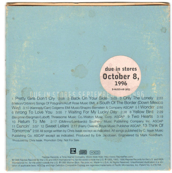 Chris Isaak : Baja Sessions (HDCD, Album, Promo)