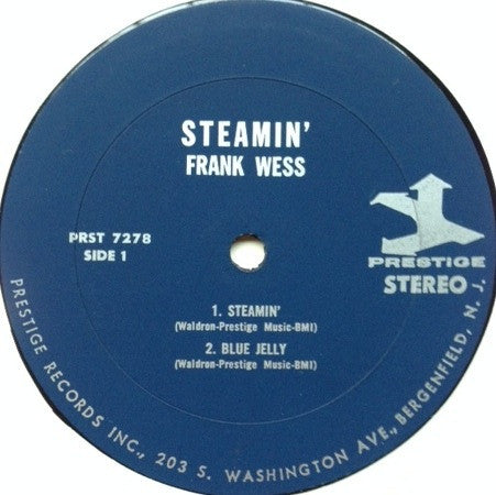 Frank Wess With Kenny Burrell : Steamin' (LP, Album, RE, RM)