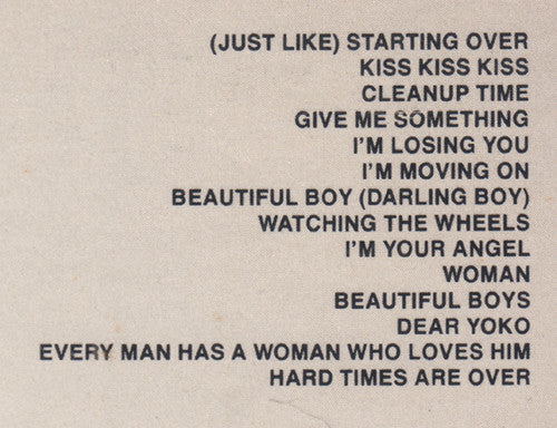 John Lennon & Yoko Ono : Double Fantasy (LP, Album, Cor)
