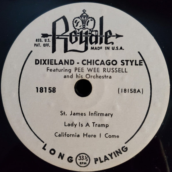 Pee Wee Russell And His Orchestra : Dixieland Chicago Style (10", Styrene)