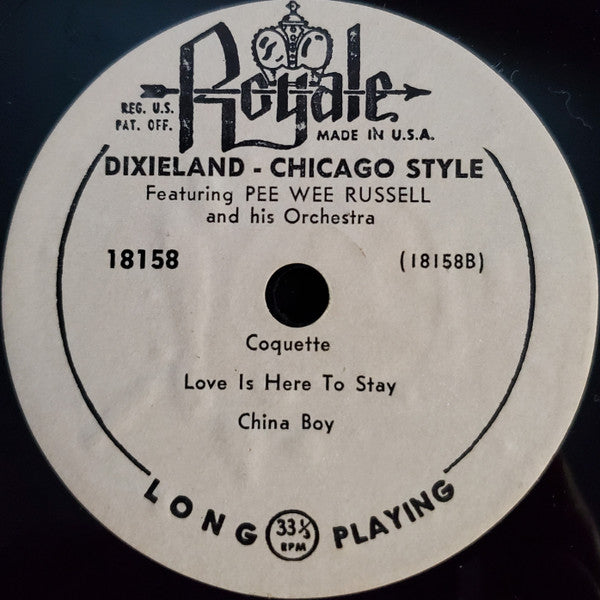 Pee Wee Russell And His Orchestra : Dixieland Chicago Style (10", Styrene)