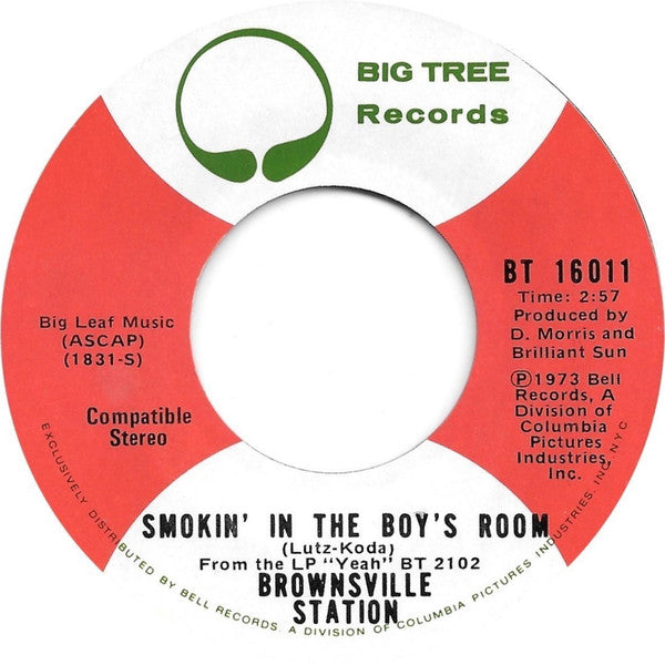 Brownsville Station : Smokin' In The Boy's Room (7", Single, Styrene, Ter)