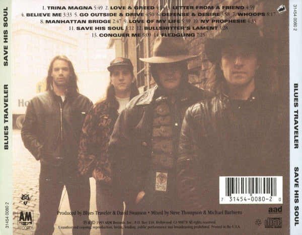Blues Traveler : Save His Soul (CD, Album)