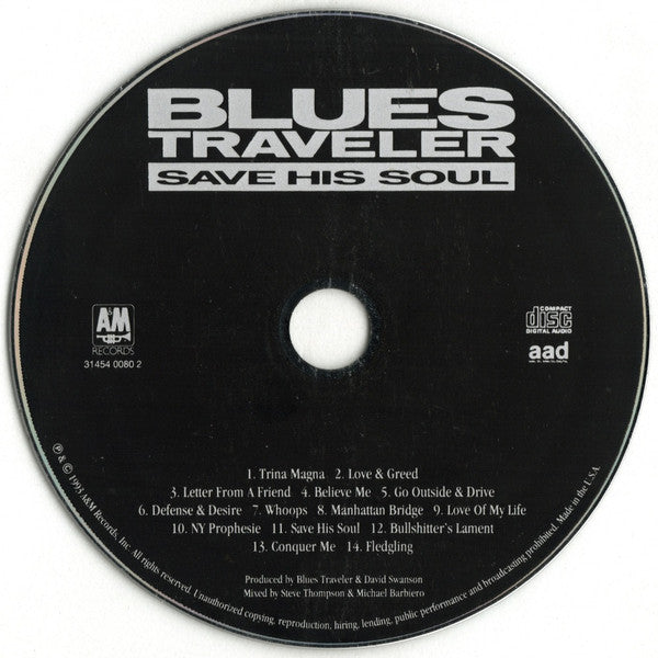 Blues Traveler : Save His Soul (CD, Album)