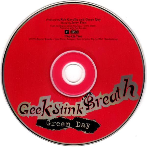 Green Day : Geek Stink Breath (CD, Single, Promo)