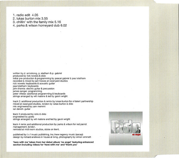 Dido : Here With Me (CD, Single)