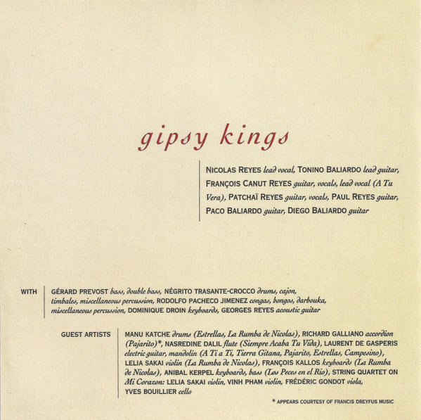 Gipsy Kings : Tierra Gitana (CD, Album)