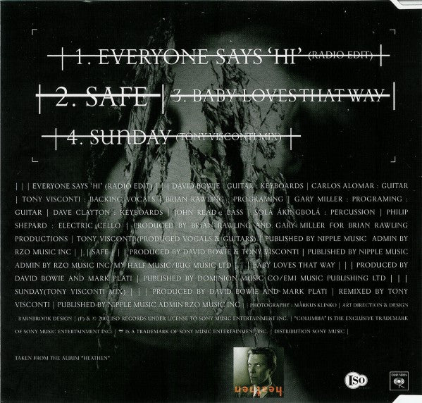 Bowie* : Everyone Says 'Hi' (CD, Single)