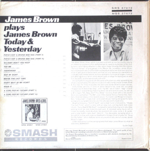 James Brown : James Brown Today & Yesterday (LP, Album)