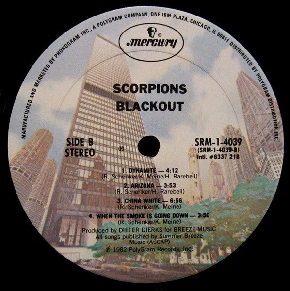 Scorpions : Blackout (LP, Album, Club, CRC)