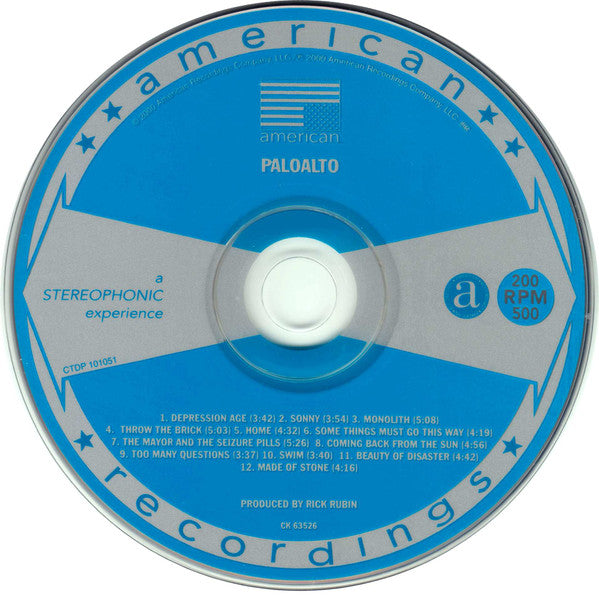 Paloalto : Paloalto (CD, Album, Dig)