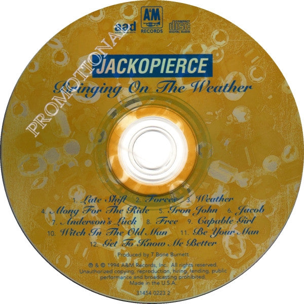 Jackopierce : Bringing On The Weather (CD, Album, Promo)