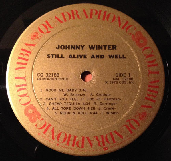 Johnny Winter : Still Alive And Well (LP, Album, Quad, Ter)