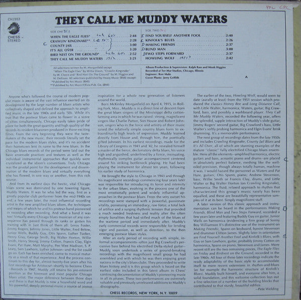 Muddy Waters : They Call Me Muddy Waters (LP, Comp, Mono)