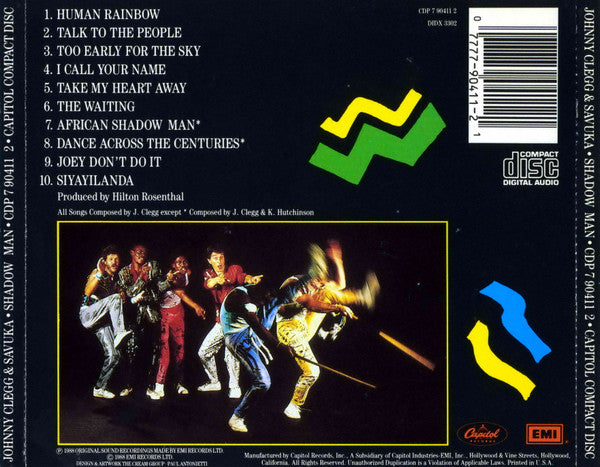 Johnny Clegg & Savuka : Shadow Man (CD, Album)