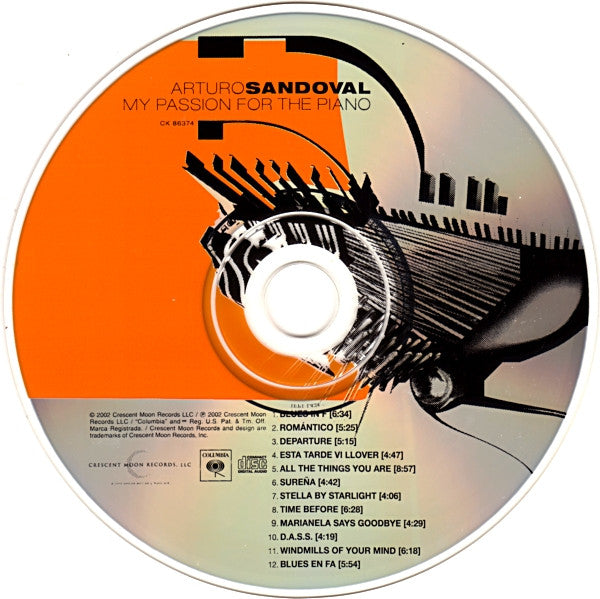 Arturo Sandoval : My Passion For The Piano (CD, Album)