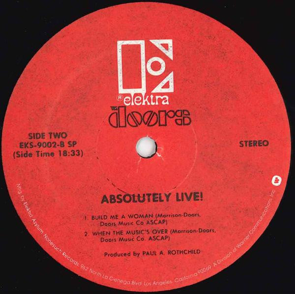 The Doors : Absolutely Live (2xLP, Album, RE, SP )