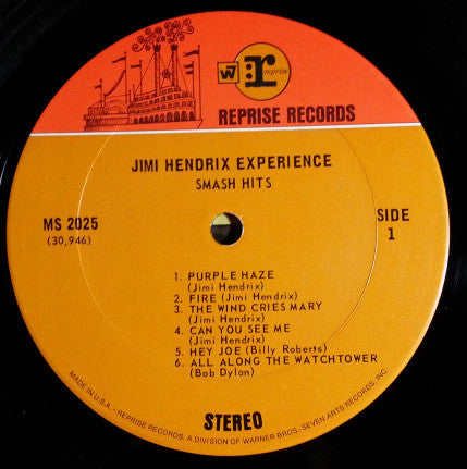 The Jimi Hendrix Experience : Smash Hits (LP, Comp)