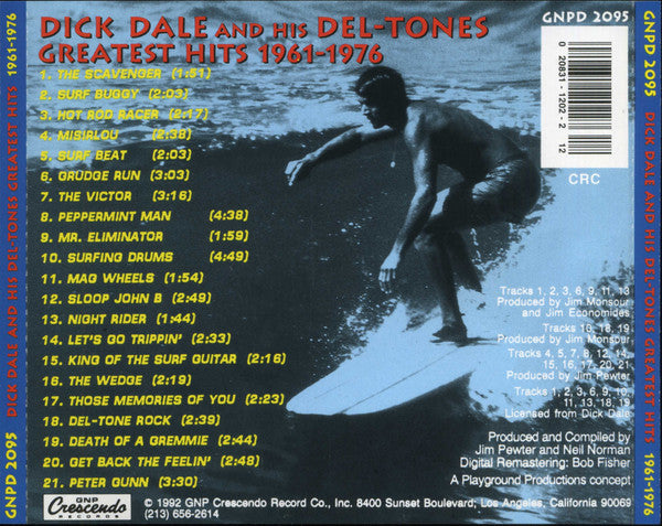 Dick Dale & His Del-Tones : Greatest Hits, 1961-1976 (CD, Comp, Club, RE, RM)