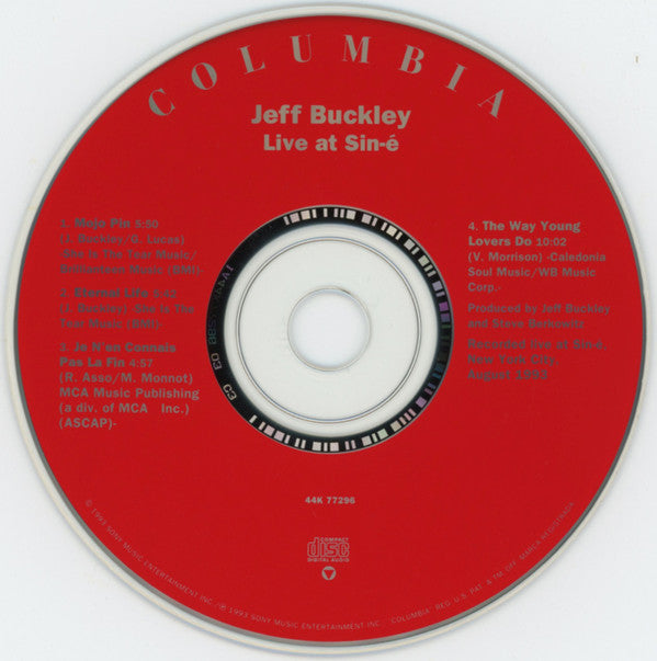 Jeff Buckley : Live At Sin-é (CD, Maxi)