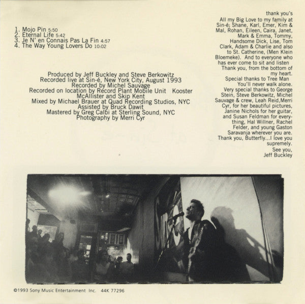 Jeff Buckley : Live At Sin-é (CD, Maxi)