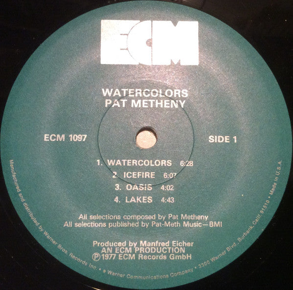 Pat Metheny : Watercolors (LP, Album)