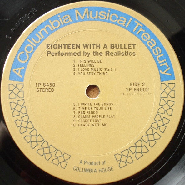 The Realistics (4) : Eighteen With A Bullet (LP, Club)