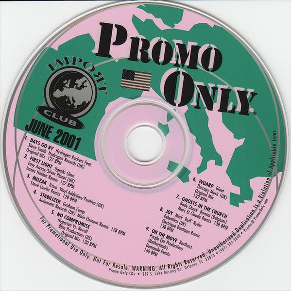 Various : Promo Only Import Club: June 2001 (CD, Comp, Promo)