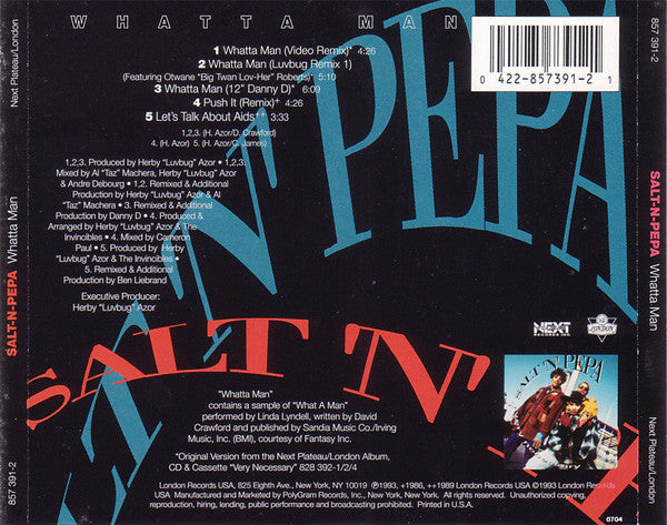 Salt 'N' Pepa With En Vogue : Whatta Man (CD, Maxi)