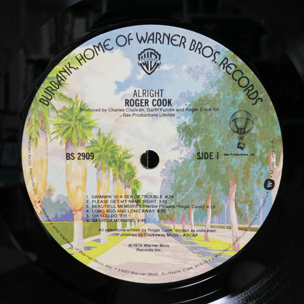 Roger Cook : Alright (LP, Album)