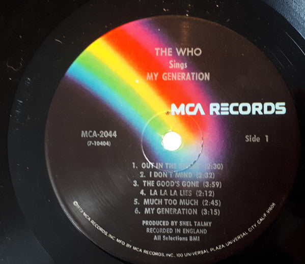 The Who : My Generation (LP, Album, Mono, RE)